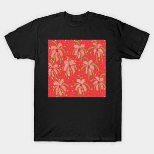 Red Tropical Floral Fiesta T-Shirt